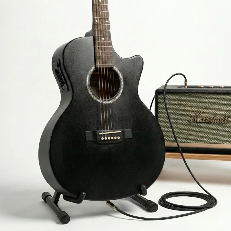Đàn Guitar Acoustic X1 Có Lắp EQ7545 Kết Nối Loa