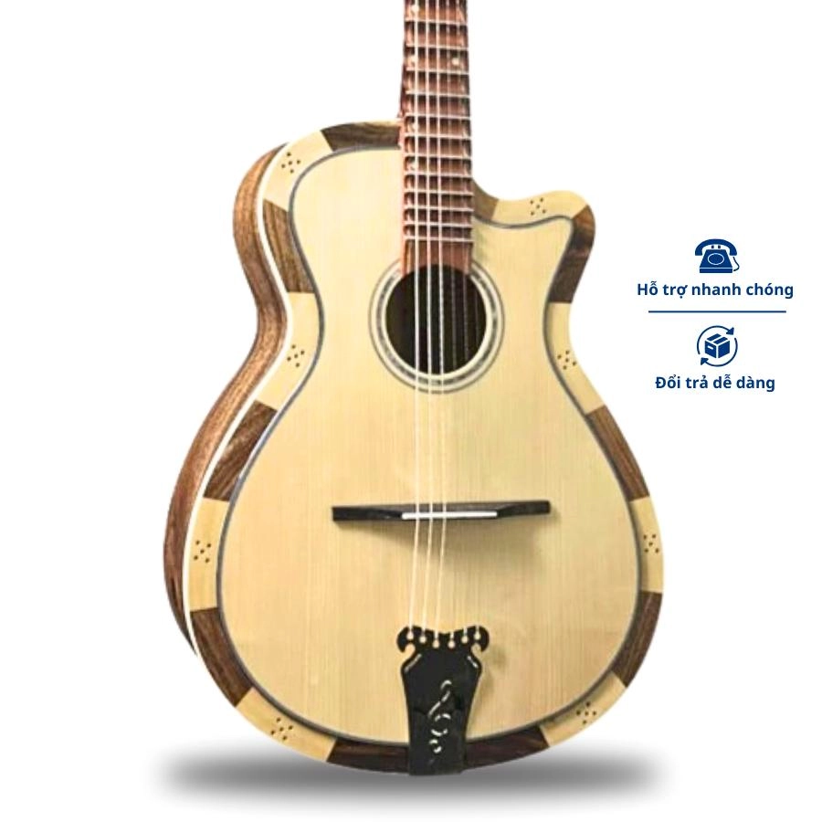 Đàn Guitar Vọng Cổ ST-VC3 Chất Liệu Gỗ Điệp Phím Lõm